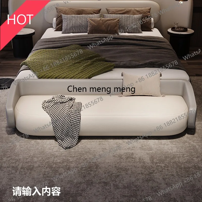 M07 Cream wind bed stool household living room shoe stool shop negotiation recliner sofa stool
