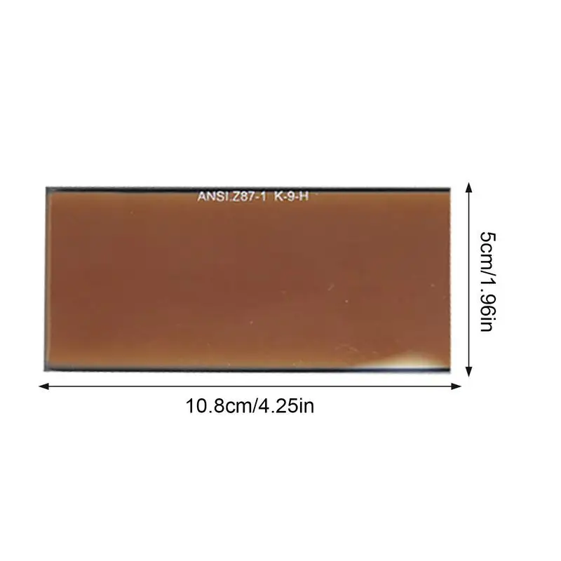 Imagem -06 - Filtro de Soldagem de Ouro Peças Anti-reflexo Filtro de Ouro Lente de Vidro Fora Lente de Cobertura Fácil Substituição Lente Resistente ao Impacto para