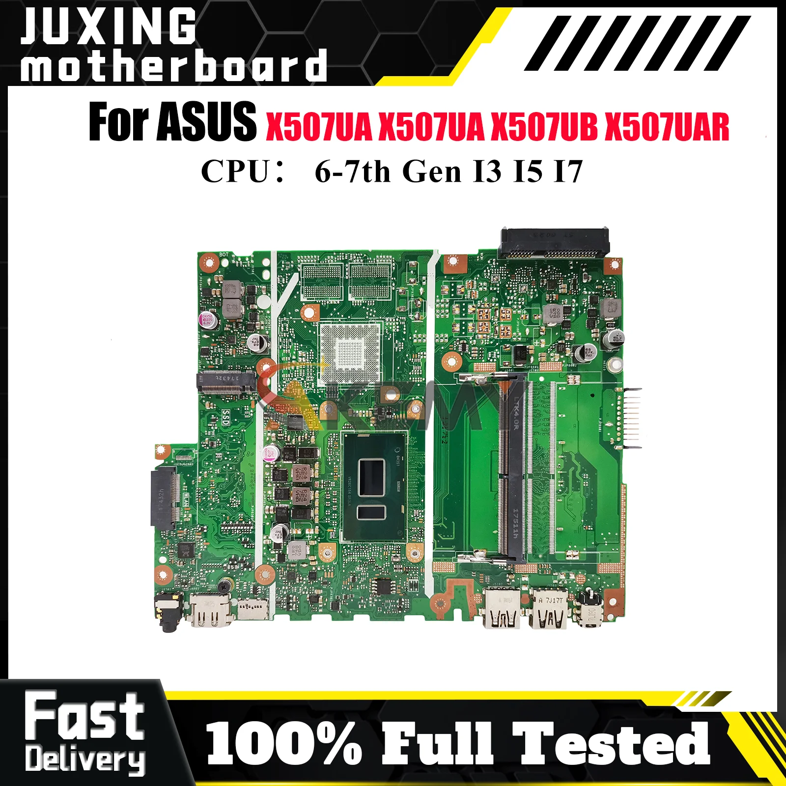 

X507UA Материнская плата для ноутбука ASUS X507UF X507UBR A507U X507UA Y5000U X507UFR X507UB X507UAR X507U F507U Материнская плата I3 I5 I7 CPU