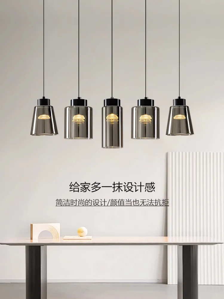 

Fashion Smoke Gray Bottle Chandeliers For Store Dining Room Kitchen Indoor Suspension Luminaire Loft Lighting Fixtures