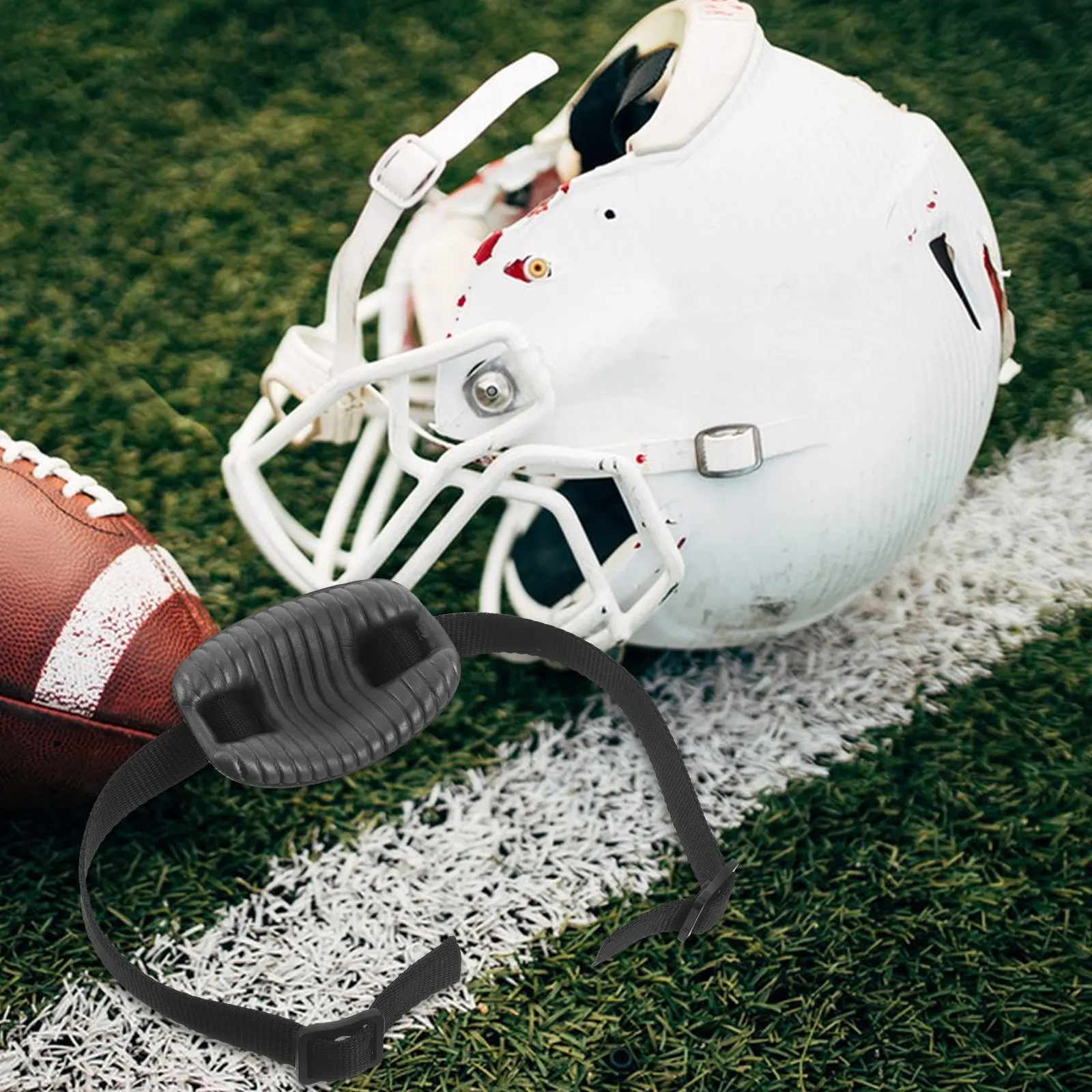 

Комплект из 2 регулируемых дышащих регулируемых ремней для защиты подбородка с мягкой подкладкой для игроков в хоккей, футбол, бейсбол