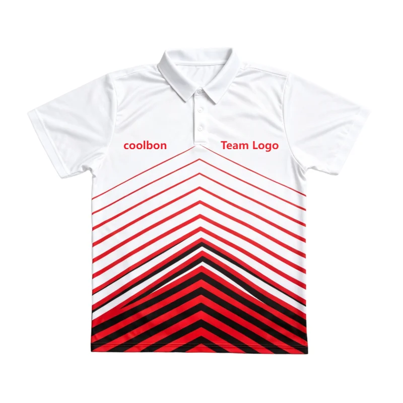 5PCS Customizable Sports Polo Jersey Team Logo Name Text Photo Print Front Back Sleeve Short Sleeve Club Uniform Training Shirts