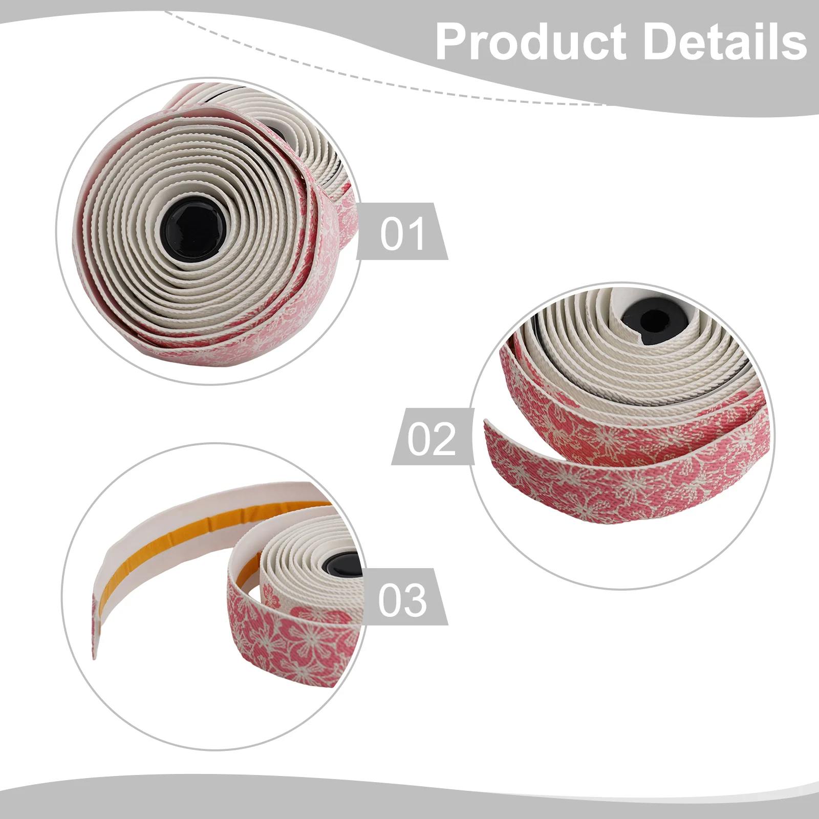 EVA Shock Absorber Comfortable Block Package Content Sakura Bicycle Straight Handle Aluminum Wear Resistant Block