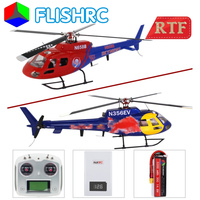 FL450 V5 FLISHRC AS350 Squirrel 450 Size Scale Helicopter Four-Rotor Head 6CH GPS with Flight Control RTF RC Heli Outdoor