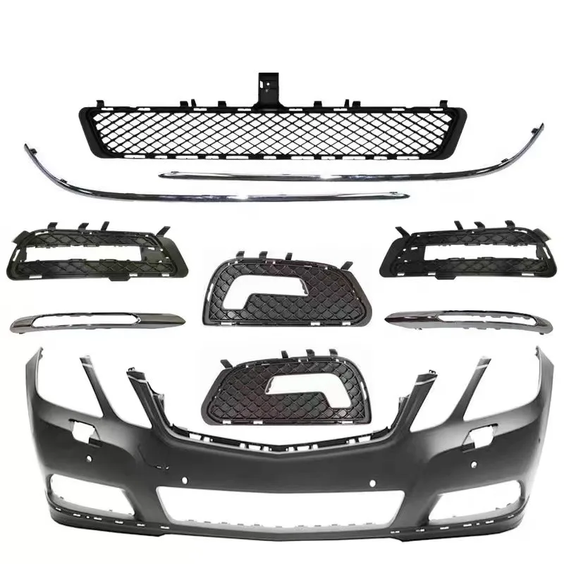Hot Sale Electroplating Strip Fog Lamp Frame Lower Grille Front Bumper For W212 E180E200 E250E260 E300