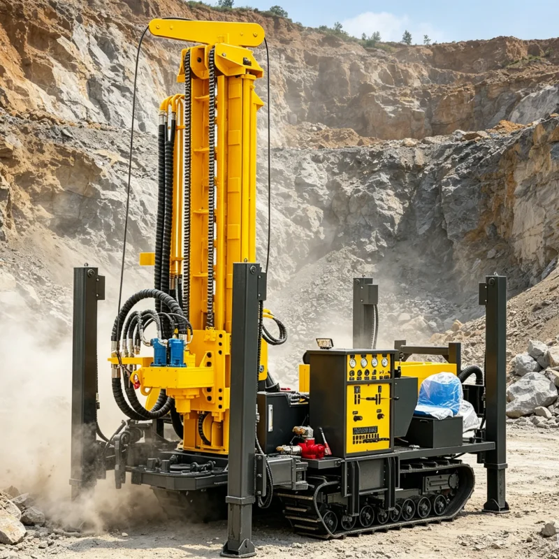 Customized Crawler Deep Drilling Equipment DTH Power 300/600/1000M Accurate Hole Drilling Deep Water Well Drilling Rig