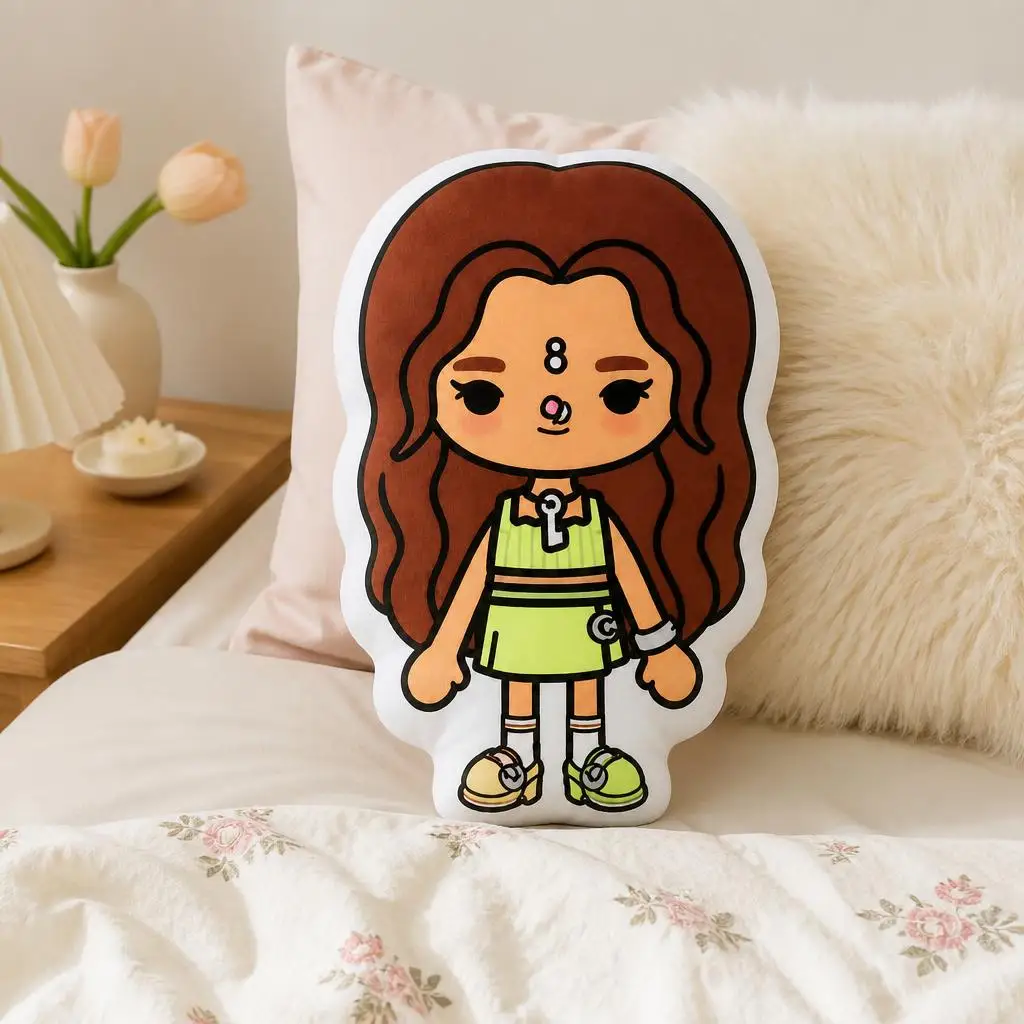 Katseye Kpop Eyekons Girl Group Pop Idol Plush Pillow Cushion Irregular Stuffed Throw Pillow Home Decor Gift Sofa Bed Couch