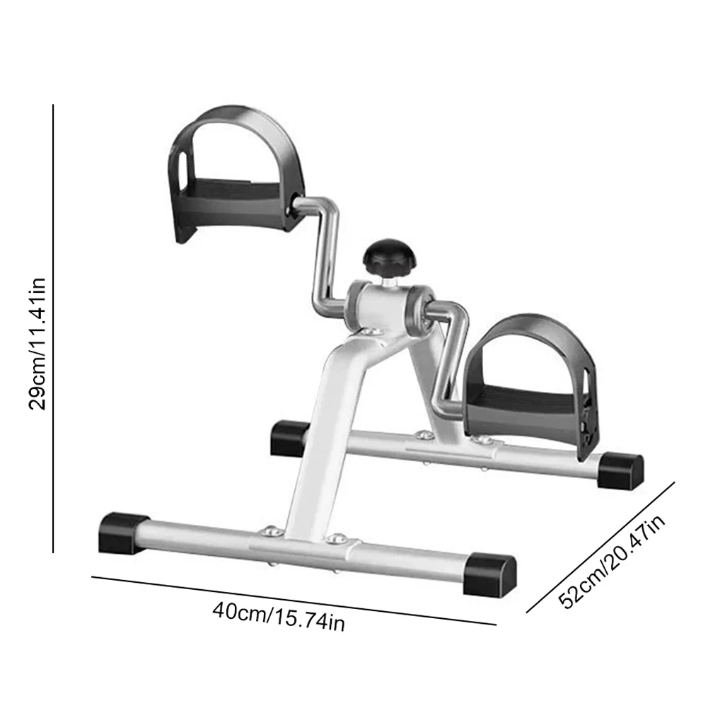 

Mini Foldable Under Desk Bike with Adjustable Resistance Stationary Exercise Bike Cycle Pedal Exerciser for Home Exercise