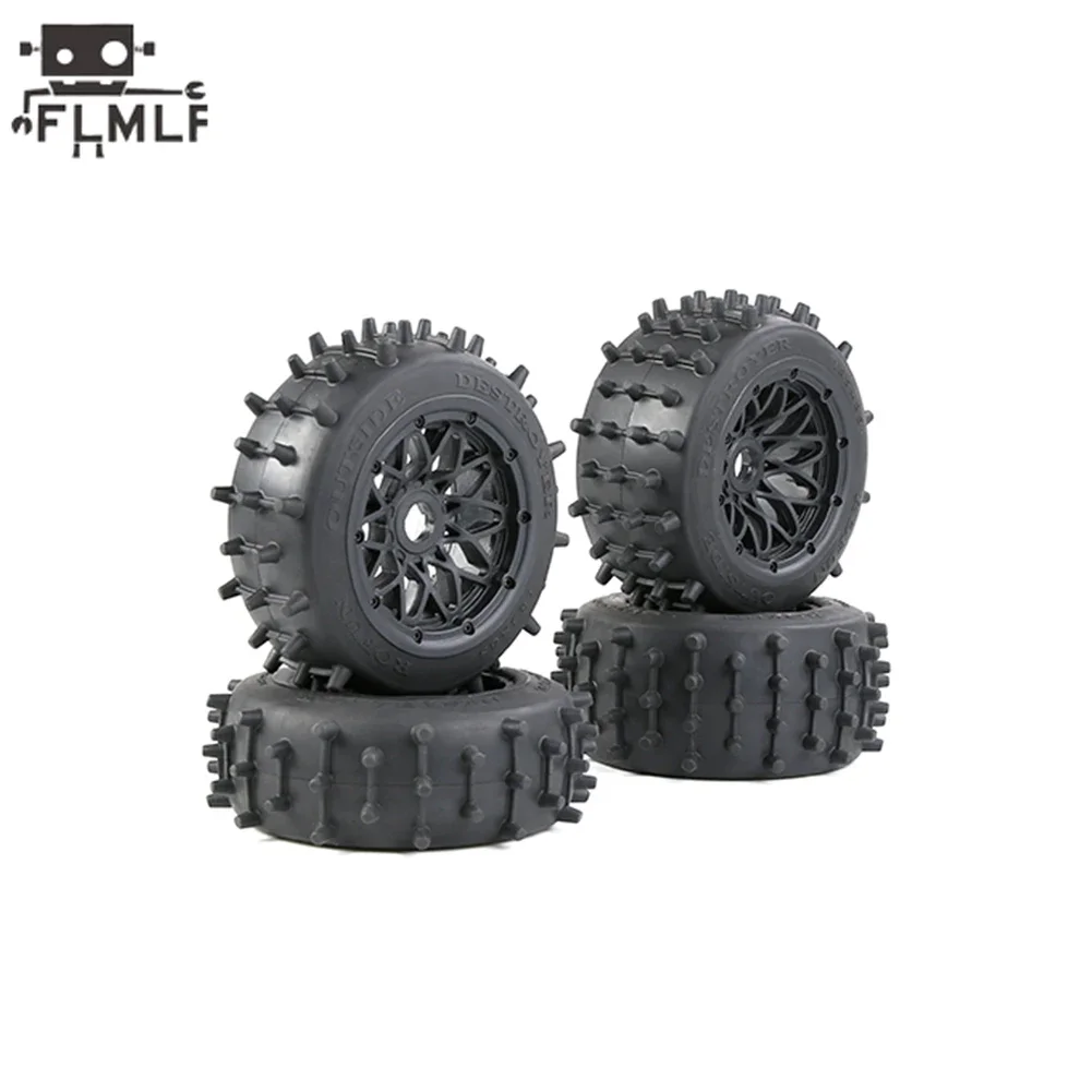 Rc Auto Grote Nagel Band Hoge Prestaties Achter- of Voorwiel Band Set voor 1/5 HPI ROFUN BAHA ROVAN KM BAJA 5B SS Buggy Truck Onderdelen