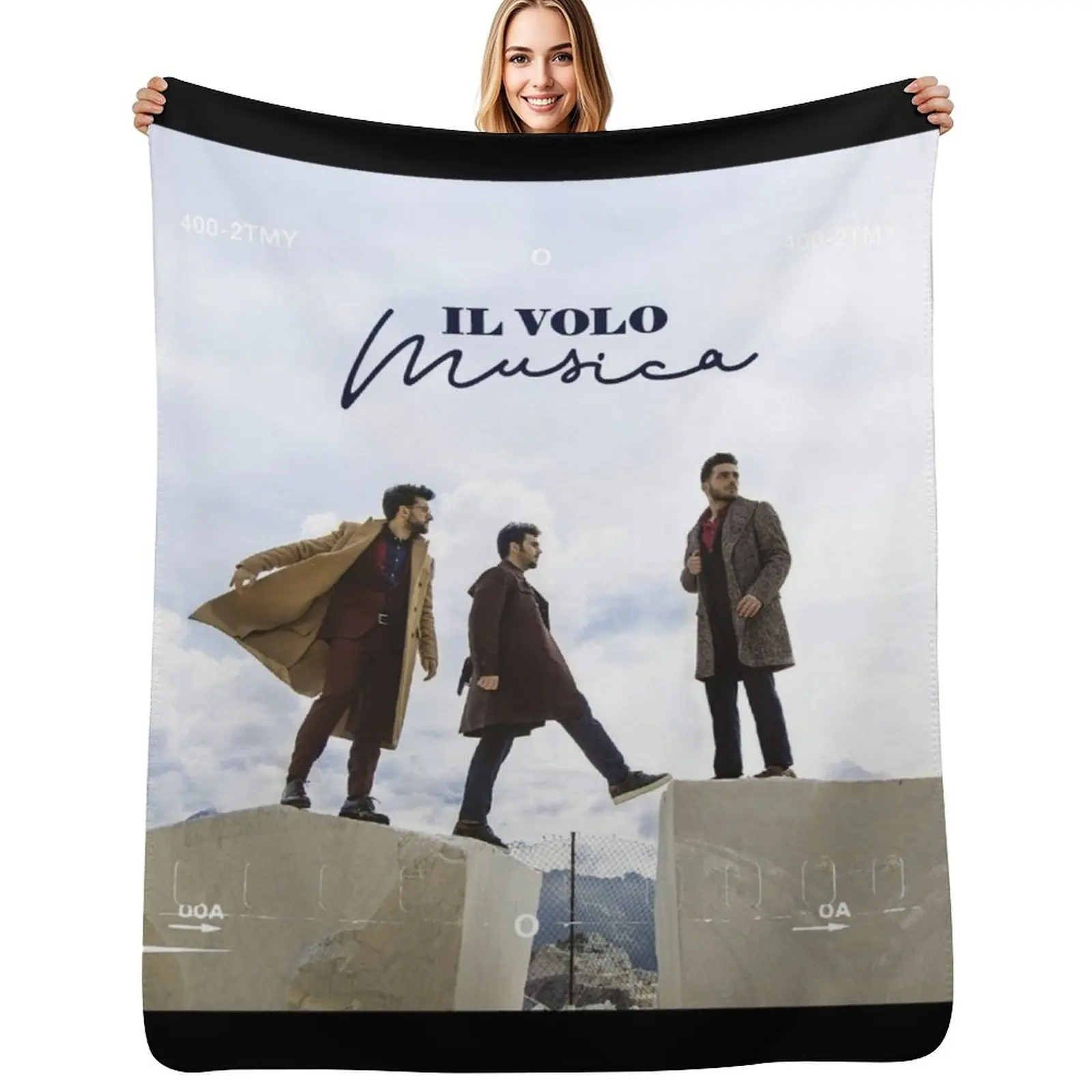 Il Volo Musica Throw Blanket Elegant Warm Throw Blanket for Hotel Home