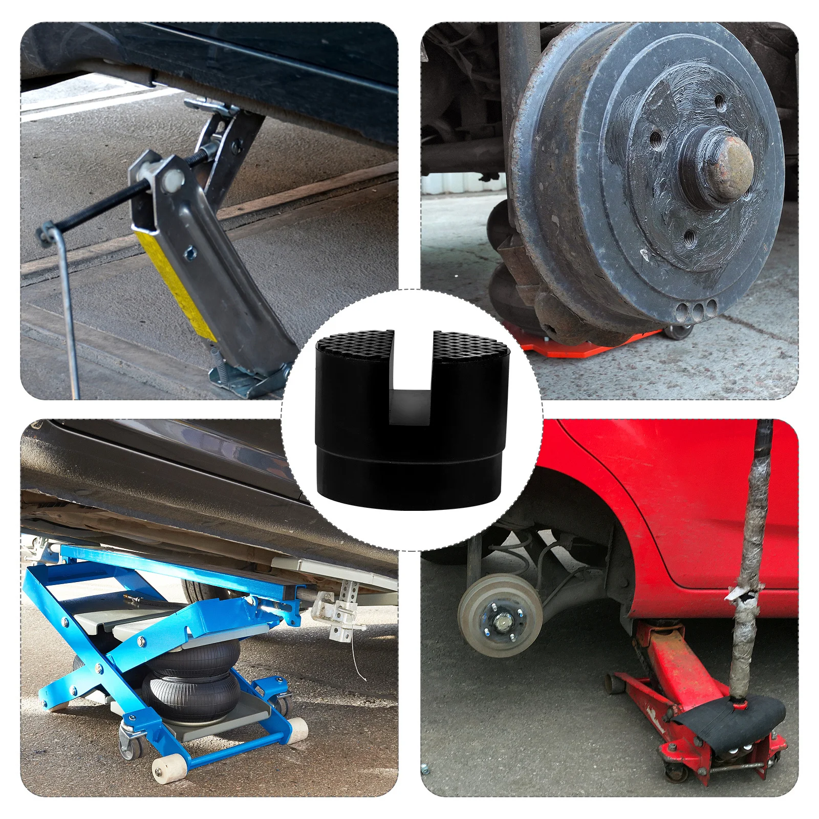

Jack Support Rubber Pad Durable Anti Slip Floor Jack Rubber Block Protector for Vehicle Lifts Rv Trailer Stabilizer