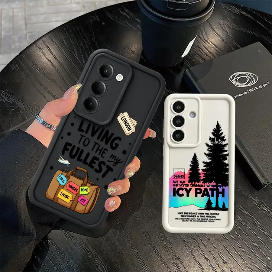 Case for Samsung Galaxy A26 A32 A56 A23 A71 A72 A34 A53 A54 A12 A13 A51 A73 A15 A16 A35 A36 Phone Cover Travel Suitcase Airplane