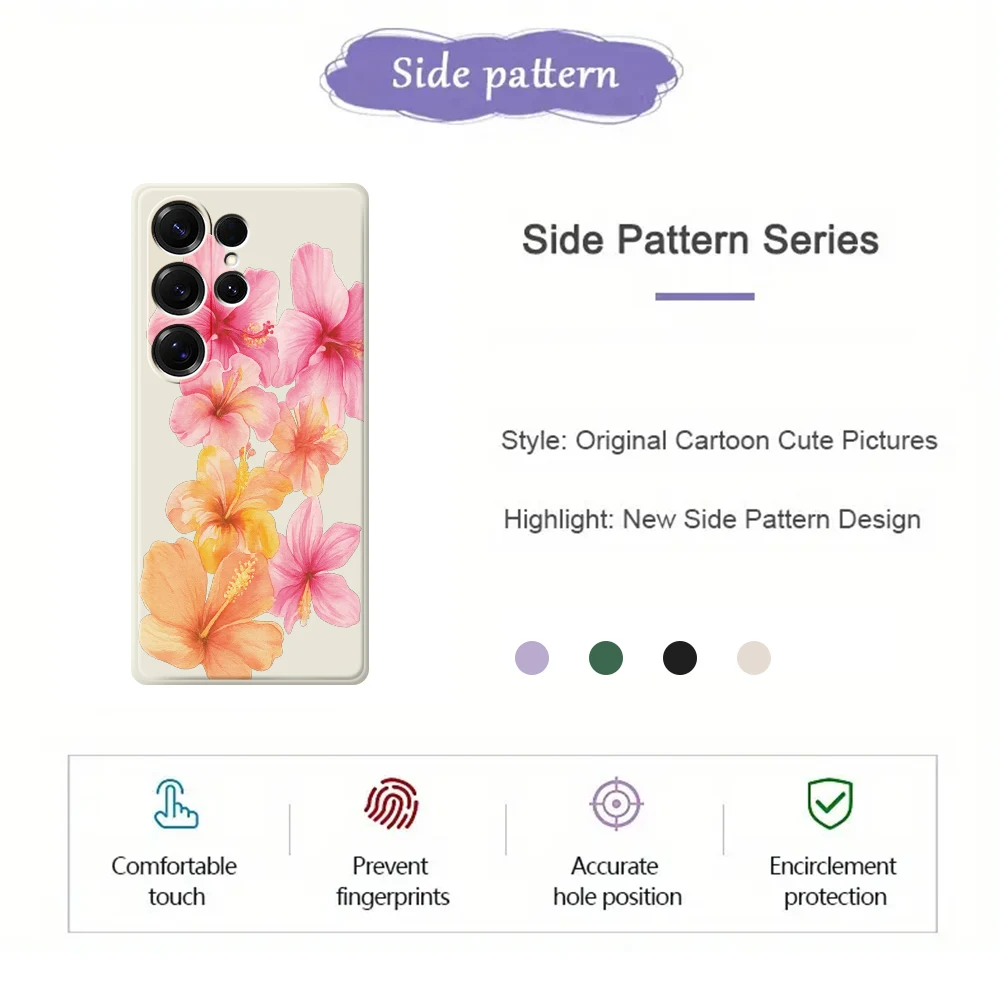 Fiore colorato Cassa Del Telefono Per Samsung Galaxy A56 A32 A23 A22 5G A32 A23 4G A55 A54 A53 A52 A51 A35 A34 A31 A25 A24 Copertura Morbida