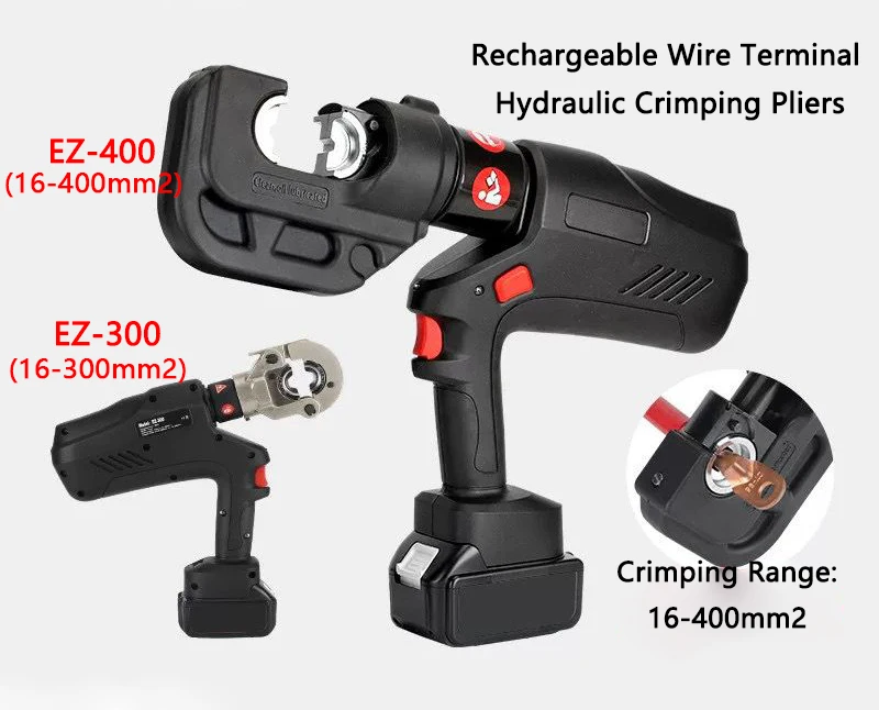 

Electric Hydraulic Crimping Pliers EZ-300/400 Wire terminal Electrician Crimping Tool Cable Copper Aluminum Terminal Pliers