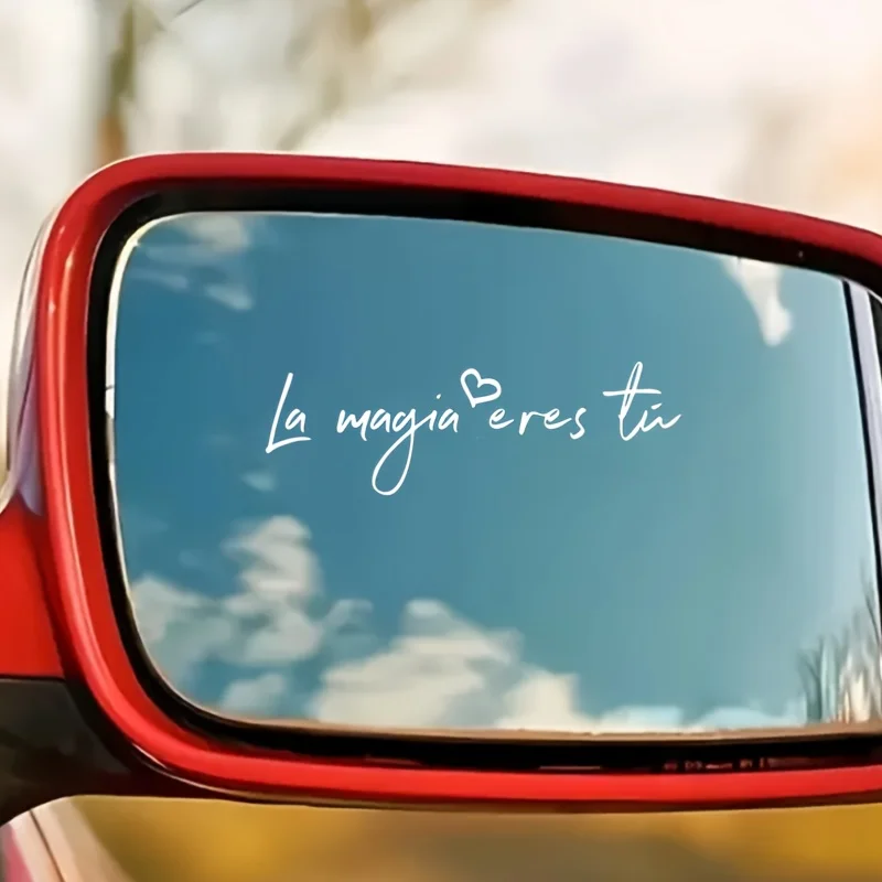 Vinilo Adhesivo para Coche con Frase en Español: La Magia Eres Tu, para Laptop, Botella de Agua, Ventana, Decoración de Auto