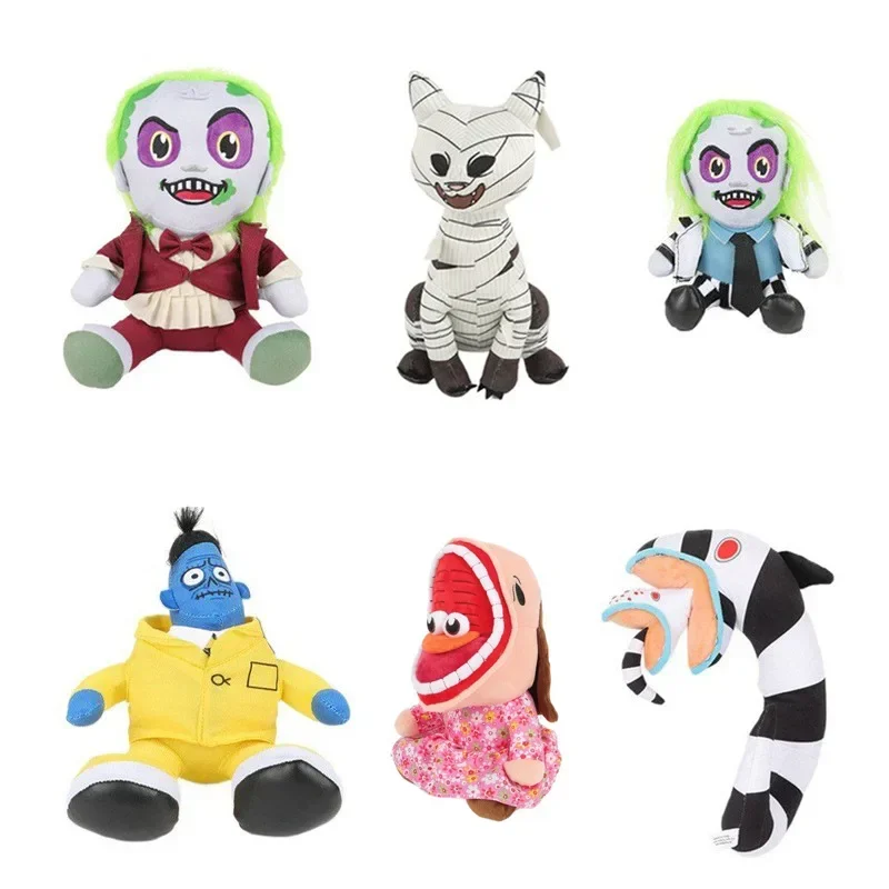 New Beetlejuices 2 Beetle Juice Plush Toy Horror Halloween Stuffed Animals Plushes Horror Figures Snake Children's Birthday Gift