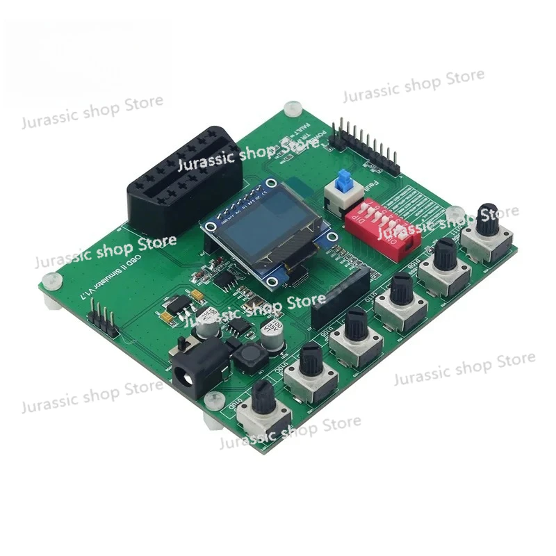 

OBD II Simulator OBD2 ECU Simulator with 0.96" 128*64 OLED Screen Supports 7 Conventional Protocols/only for J1939 Protocol