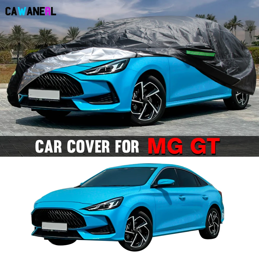 

Черный автомобильный чехол для MG GT 5 2012-2026, водонепроницаемый автомобильный уличный чехол с защитой от УФ-лучей, солнца, снега, дождя