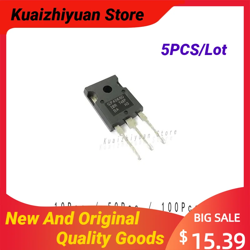 5PCS/Lot New And Original IRGP4068D-EPBF IRGP4068DPBF 600V 96A UltraFast Copack Trench IGBT 4068D-E TO-247 Power Transistor