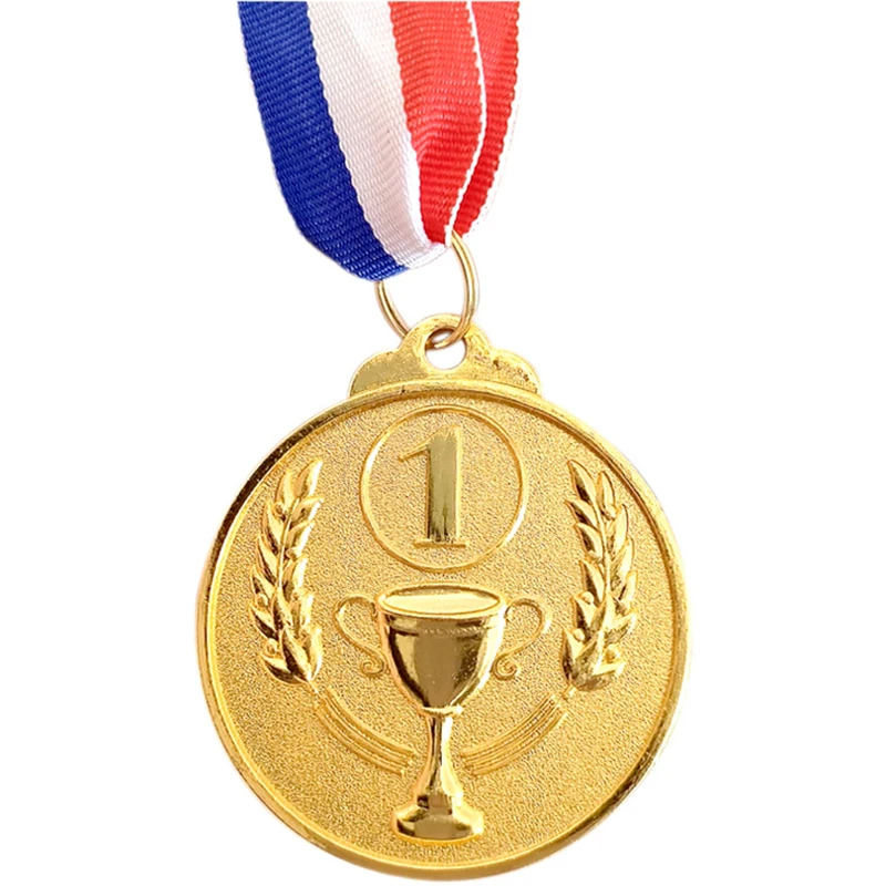 Ouro prata bronze medalha competição jogo prêmios troféu 5cm crianças esportes jogo prêmio para jogos de competição esportiva