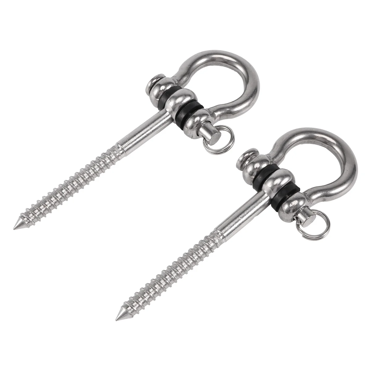 2 Pcs 304 Stainless Steel Screw Bracket Heavy Duty 180° Swing Hangers Yoga Hammock Chair Sandbag Hardware Swing Sets