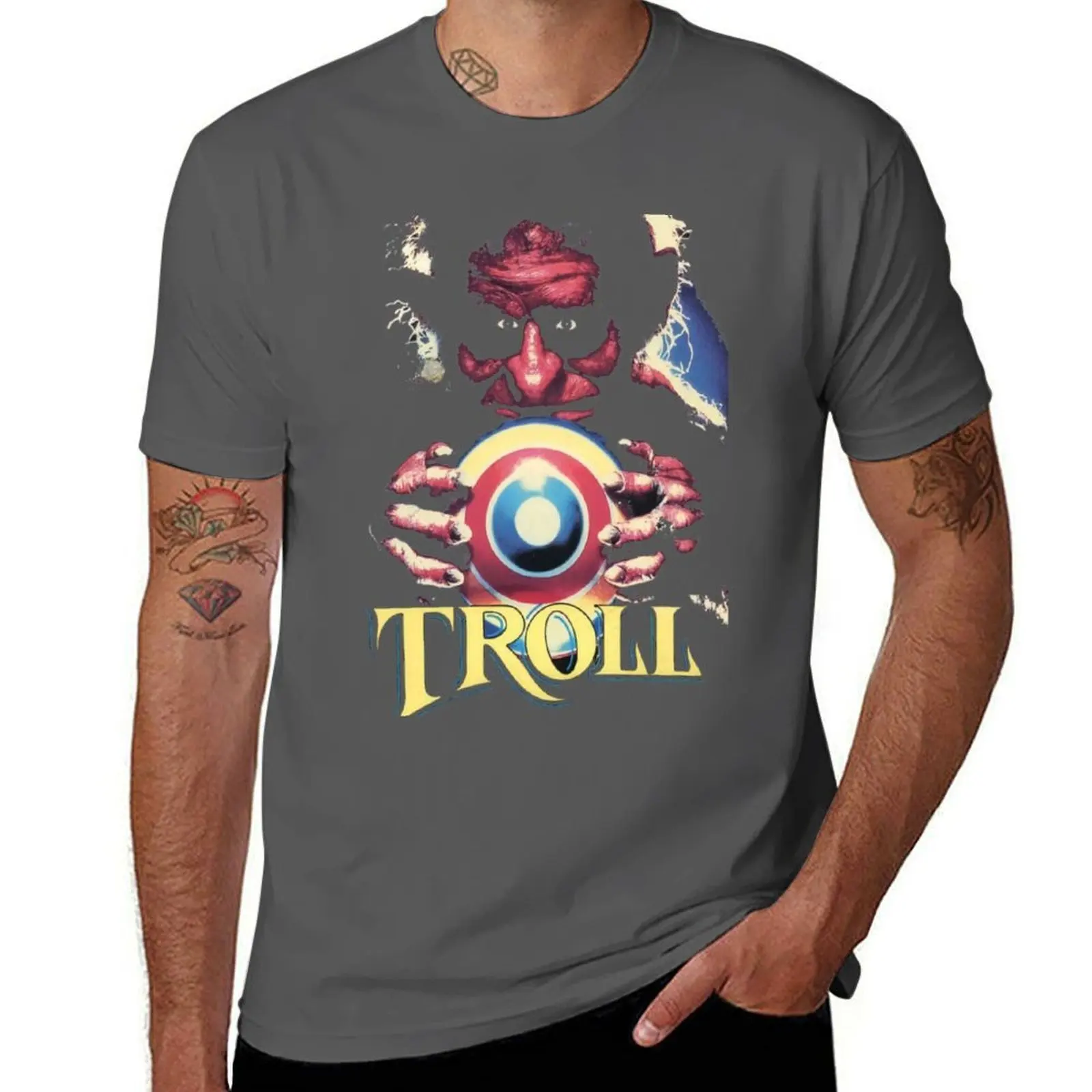 

Troll (Transparent) T-Shirt Casual Lightweight Short Sleeve Top