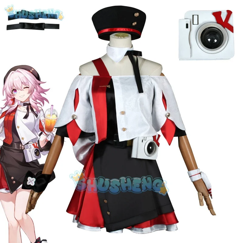 

KFC X Honkai: Star Rail Cos March 7th Cosplay Costume Full Set Danheng Anime Game Costumes