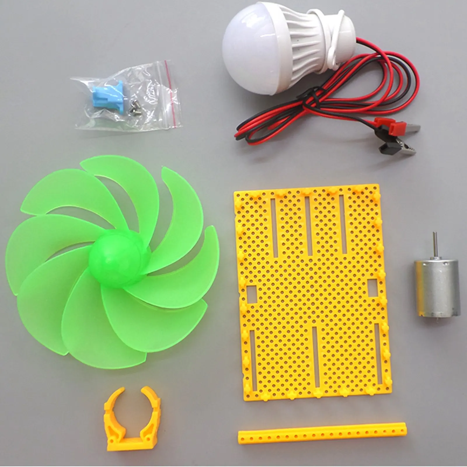 Mini turbina eólica con Motor, molino de viento Led de 120cm, 5v, 3W, modelo de herramienta de enseñanza de Ciencia