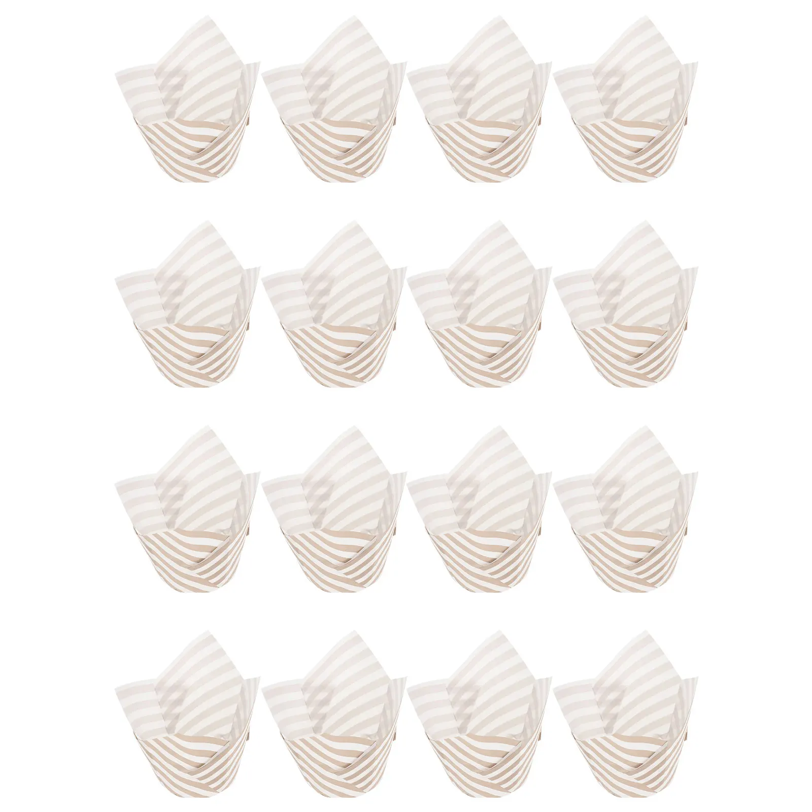 

100pcs Cake Paper Liners Flower Shaped Cupcake Wrappers Baking Supplies For Muffins Chocolates Home Kitchen Bakery Use