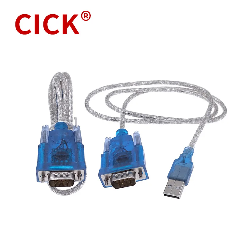 1Pcs CH340 USB to RS232 Serial Port DB9 Cable 9Pin Serial COM Port Adapter Convertor Support Windows7 64