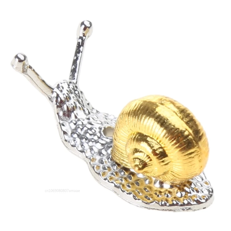 1pcs Unique Alloy Snail Decor Handmade Metal Incense Holder Crafts Figurines Ornament Room Decor Supplies Home Decoration