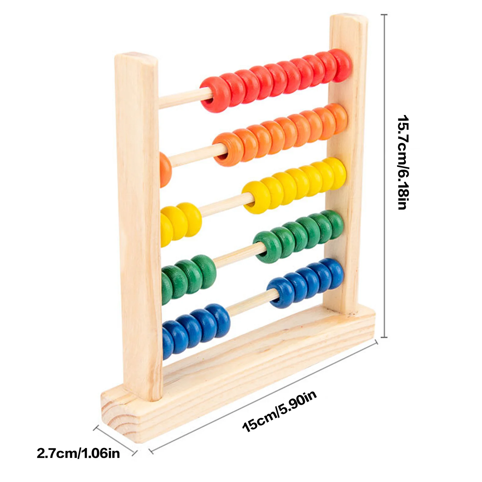 Wooden Counting Frame Toys Creative Intelligence Math Learning Toys for Boys Girls Early Learning Aids