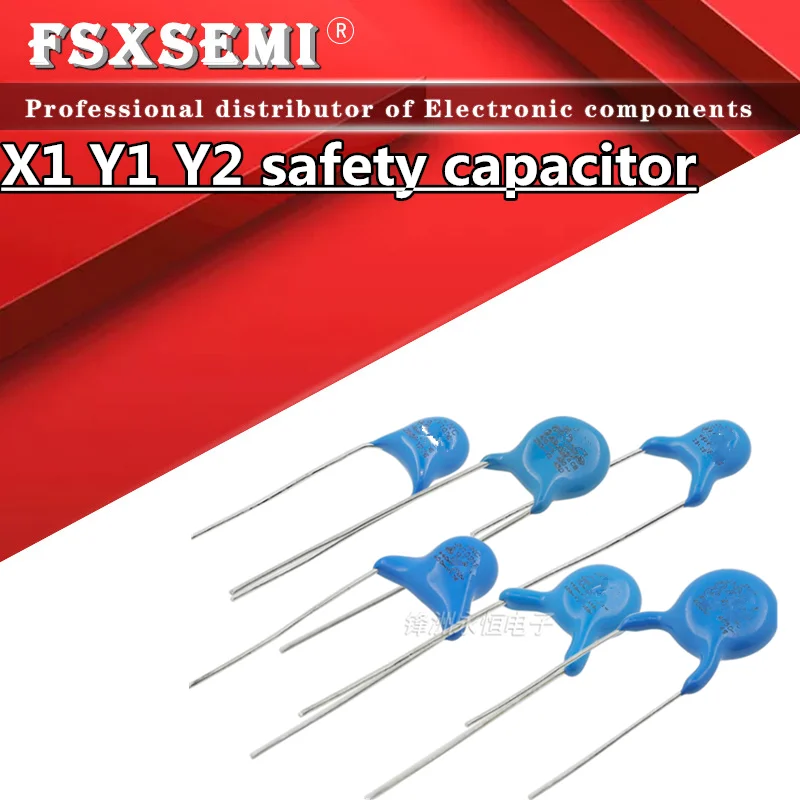 20pcs X1 Y1 Y2 safety capacitor 400VAC 250VAC 103M 471 102 222M 472M 331 332 101 221 152  1NF 10NF 3.3NF 4.7NF 0.47NF 471K