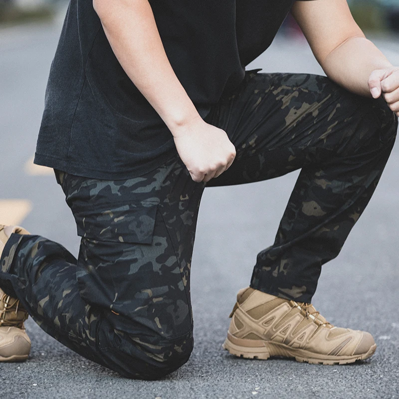 الرجال الخريف والشتاء G4 السراويل التكتيكية الملابس في الهواء الطلق السراويل التدريب المرنة يندبروف والتمزق برهان المياه العمل السراويل #4