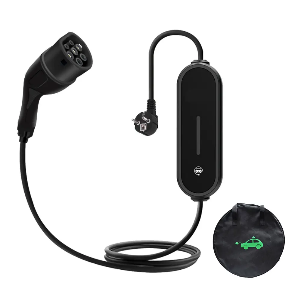

16A AC European Standard Plug Type 2 Portable 2kg Electric Vehicles Charging Car Charger