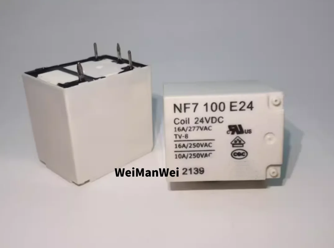 1Pcs Nf7 100 E12 E24 4-Pin Dc Electromagnetic Relay 16A Nf7100E12 Nf7100E24 Relay