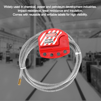Adjustable Stainless Steel Cable Lockout Maintenance Equipment Safety Lock Device L11 Flexible Lockout All-Purpose Cable Lockout