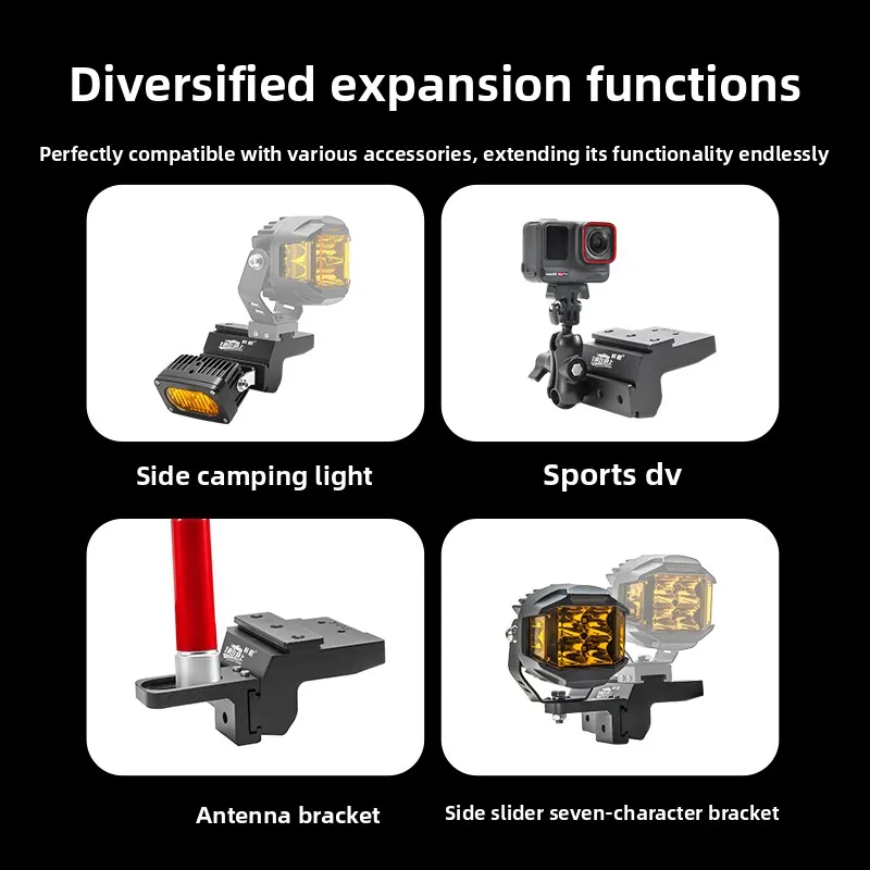 ジェットゥールt1車用aピラーデュアルライト拡張ブラケット改造フロントフードledスポットライトクイックリリースランプスタンドアクセサリー
