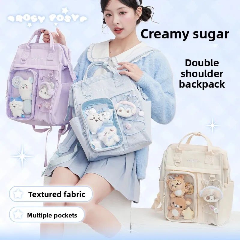 rosyposy-cry-sugar-double-oulder-pain-relief-bag-large-capaci-multi-ket-square-bapa-for-middle-school-students