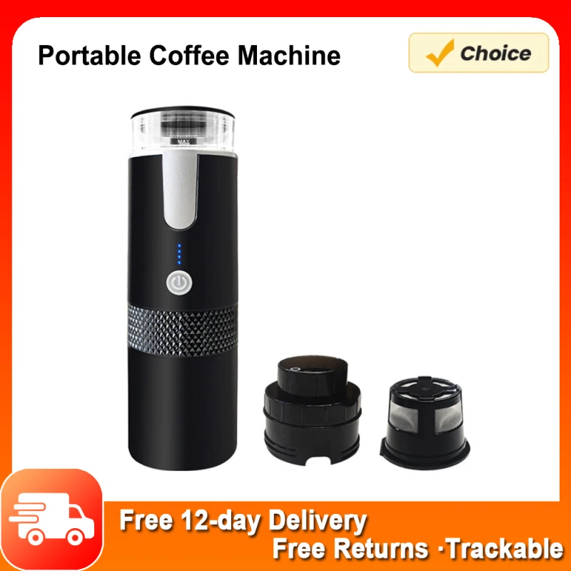 Portable Coffee Maker 170mL Wireless Electric Espresso Machine Mini Rechargeable Capsule Coffee Machine for Car Office Travel