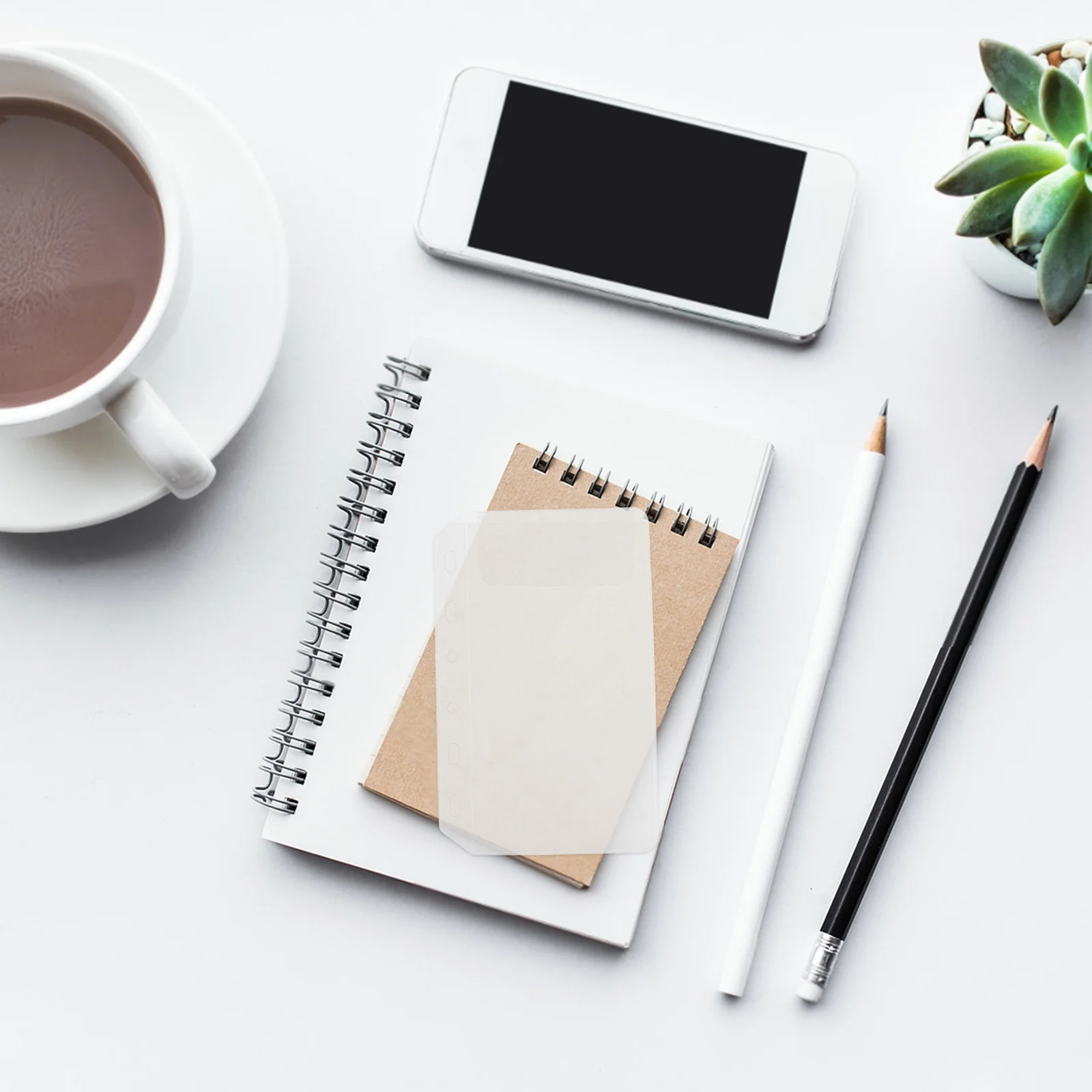 

20Pcs Binder Photo Sleeves A7 Transparent Punched Pockets Plastic File Jackets Document Protection Sleeves Organizer Top Opening