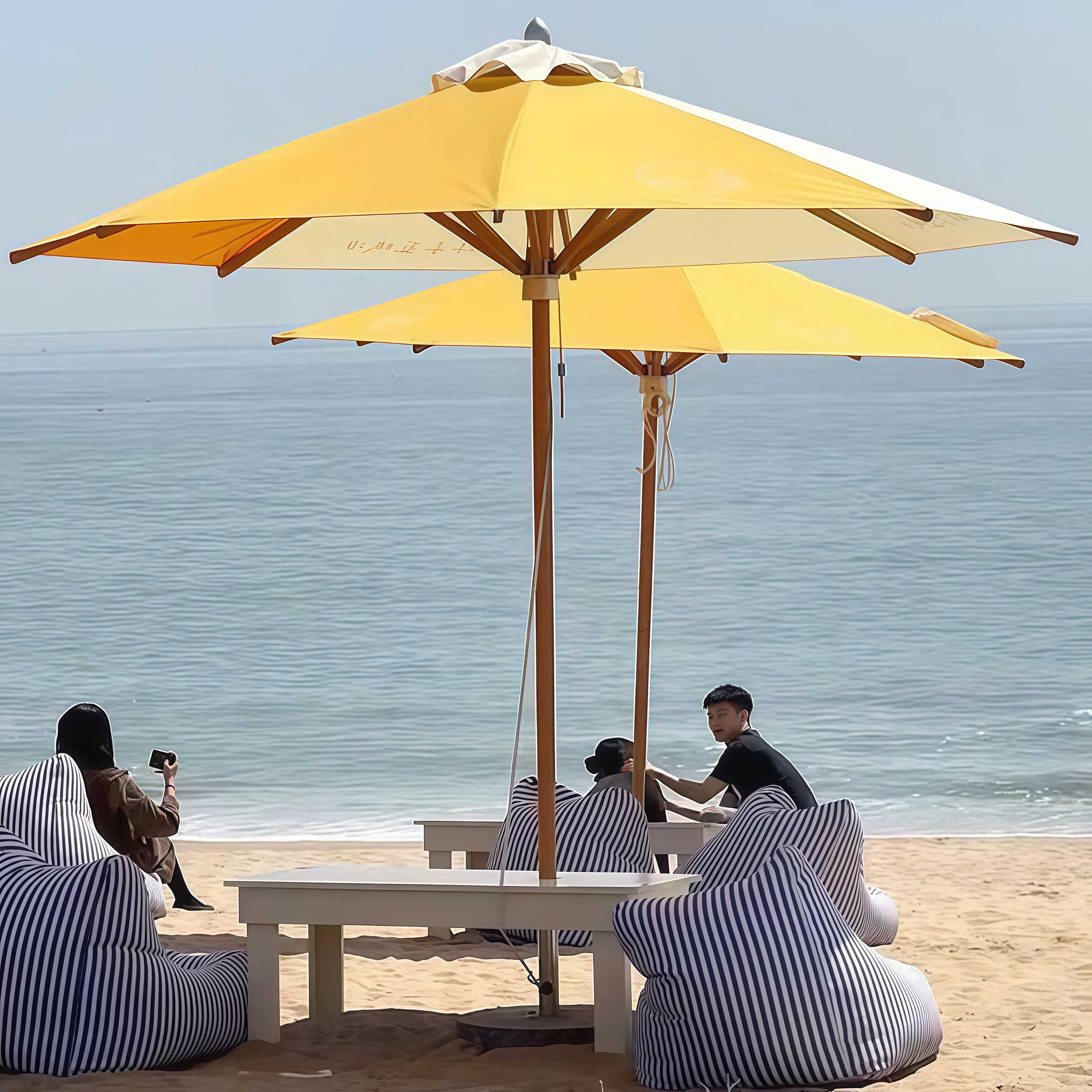

High-end custom outdoor parasols, courtyard umbrellas, stall umbrellas, outdoor big sun umbrellas, Internet celebrities camping
