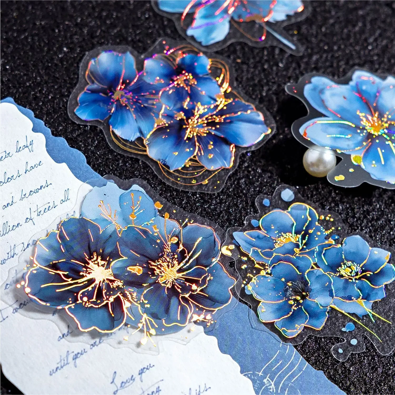 20 Pcs/pack Flower Poetry Series Decorative Stamping Sticker Retro Plants Collage Scrapbooking Label Diy Diary Journal Planner
