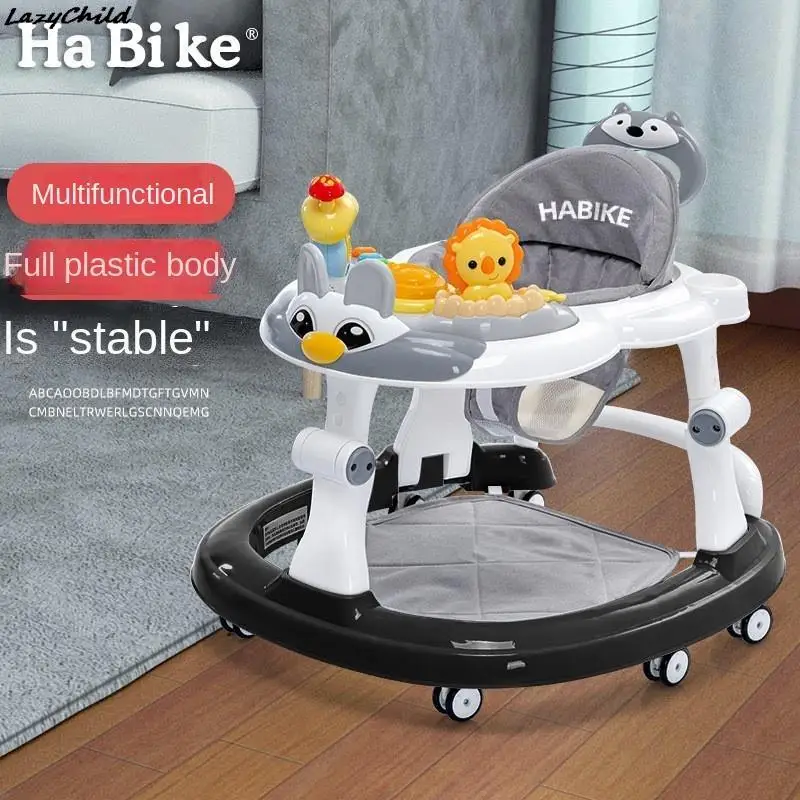 LazyChildBabyWalkerForKidsWithWheelsAndadorCarToddlerWalkerForKidsLearningPlasticBabyWallkerMusicPushHandle