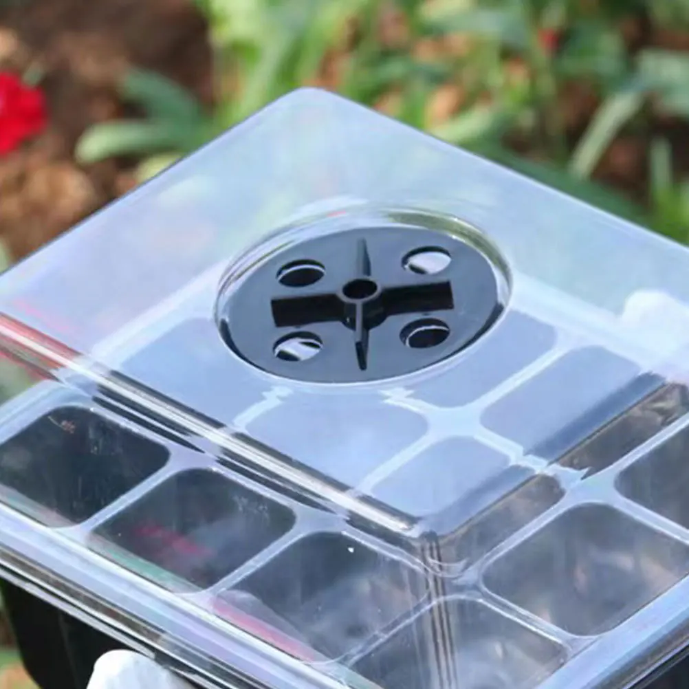 12 قطعة غطاء تهوية وعاء النبات عالي الجودة لتدفق الهواء المحسن وإدارة الرطوبة الدفيئة للزراعة #3