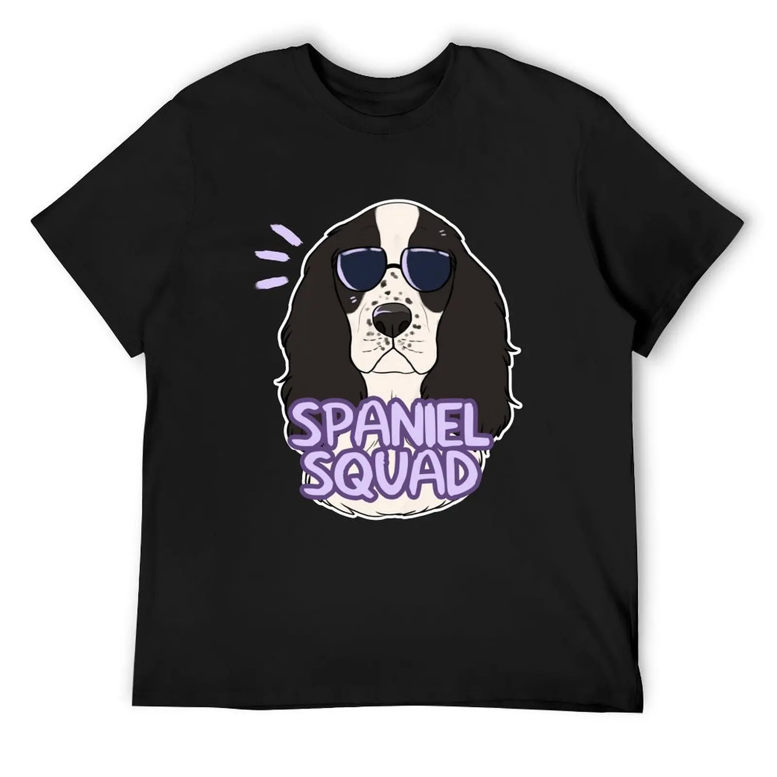 

SPANIEL SQUAD (black and white) T-Shirt summer 2025 sports fans Blouse black t-shirts for men