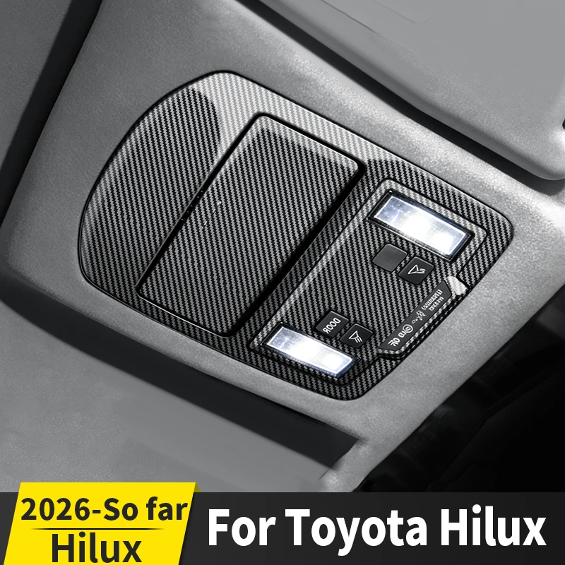 

For 2026 Toyota Hilux Front Rear Reading Light Decorative Cover Upgrade Decoration Scratch Protection Auto Interior Accessories