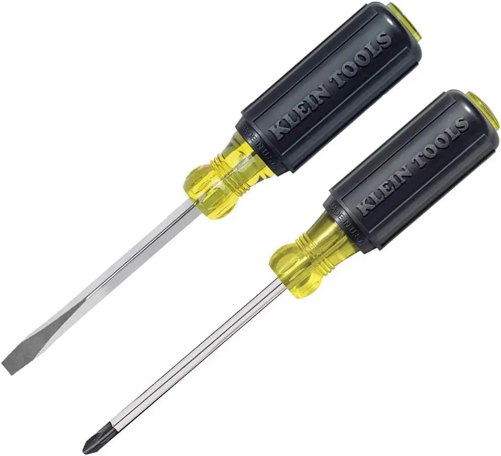 

2-Piece Screwdriver Set with Cushion Grip, Made in USA, Heat Treated for Home Improvement