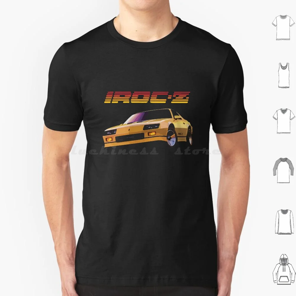 Camaro Iroc-Z Z28 Retro 80's Car T Shirt 6xl Cotton Cool Tee Chevy Camaro Iroc Iroc Z Retro Vintage Classic Car 80s Retrowave