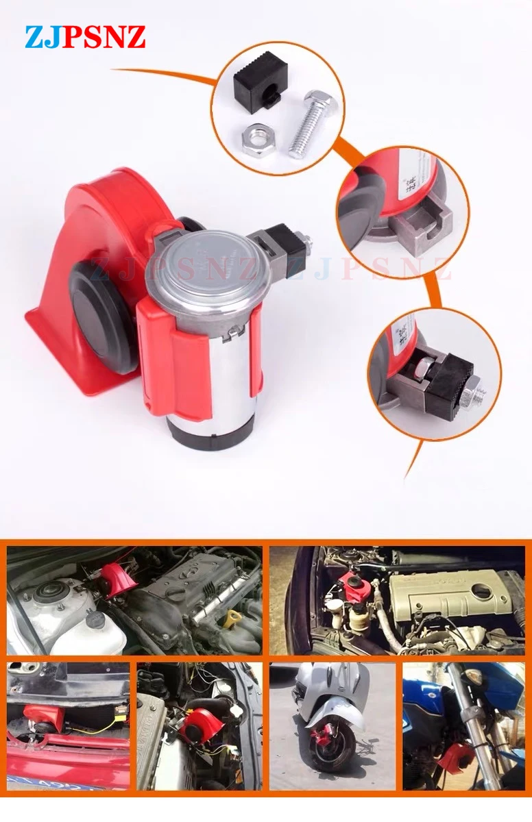 12V 24V Auto Twin Dual Tone Compact Air Hupen Kits für PKW LKW LKW Geländewagen Wohnwagen Boot Twin Twin Tone Super laut wasserdicht – Detail 11
